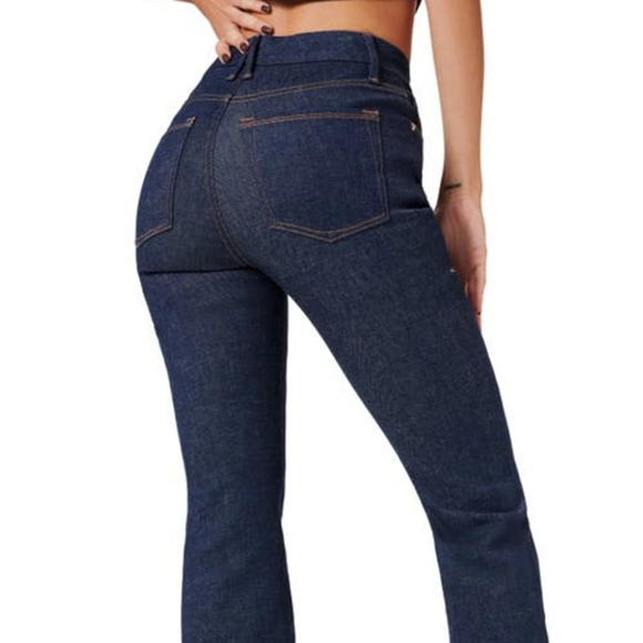 Good American Calik Denim Always Fits Classic Bootcut Jeans 6-12 NWT - Picture 2 of 9